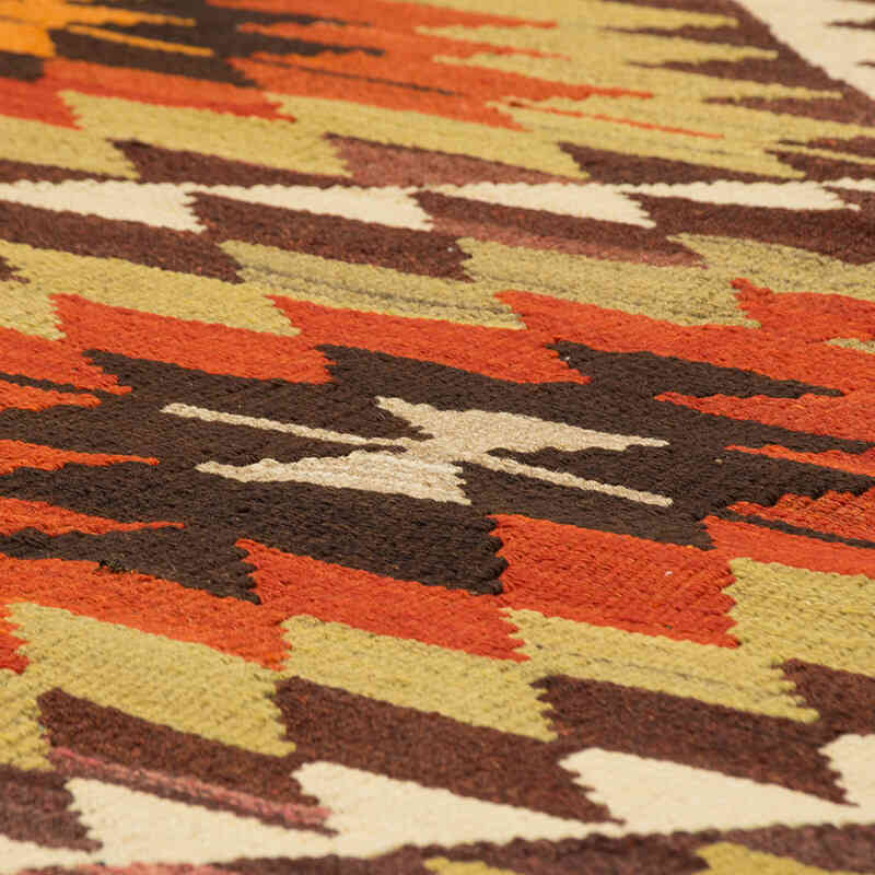 Vintage Mut Kilim Runner - 3' 5" x 12' 10" (41" x 154") - K0074081