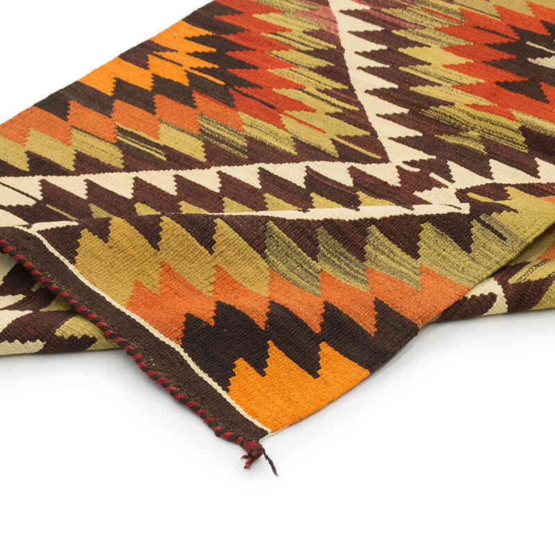 Vintage Mut Kilim Runner - 3' 5" x 12' 10" (41" x 154") - K0074081