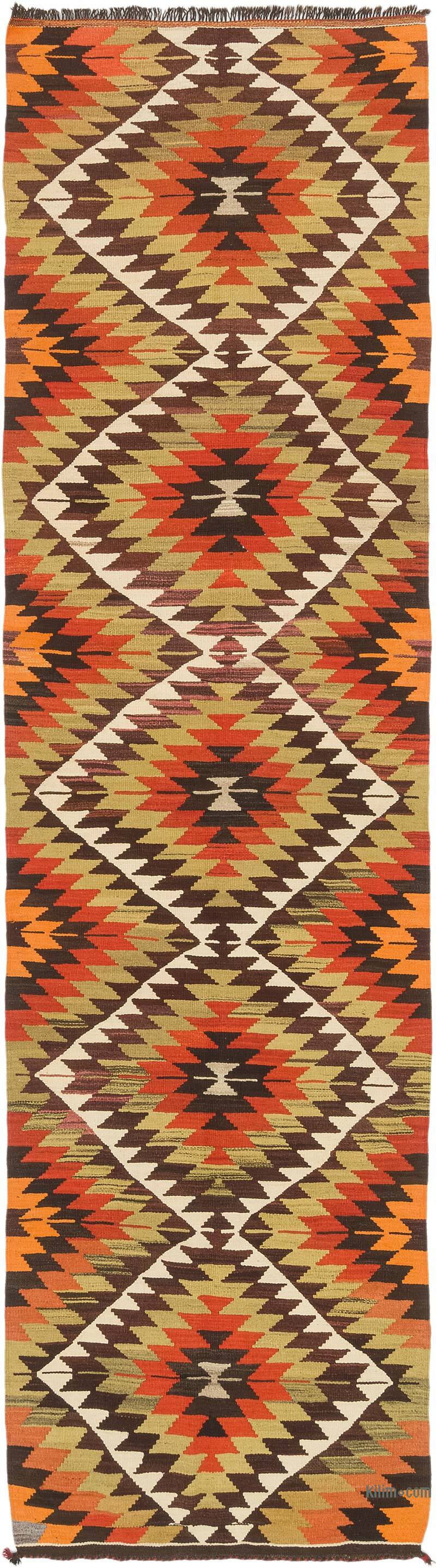 Vintage Mut Kilim Runner - 3' 5" x 12' 10" (41" x 154") - K0074081