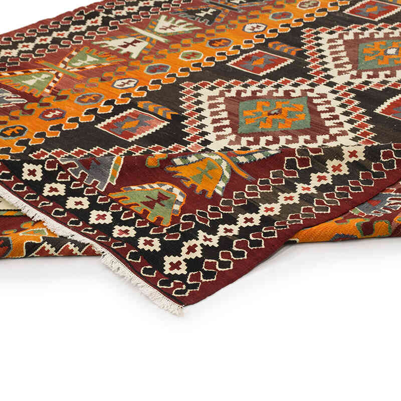 Vintage Caucasian Kilim Rug - 6' 7" x 10' 8" (79" x 128") - K0074088