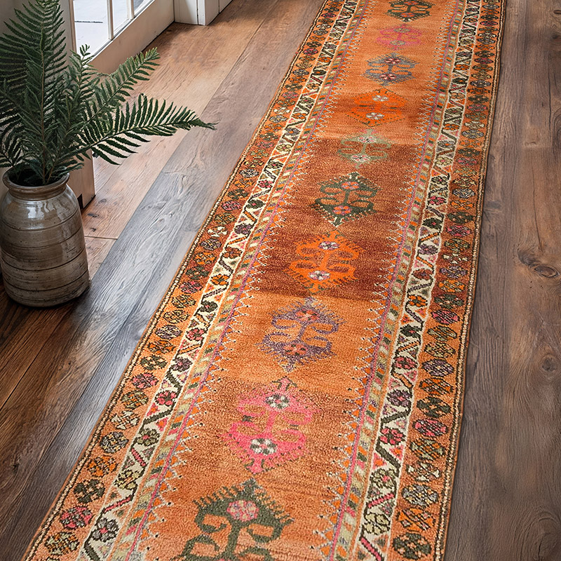 Vintage Anadolu Yolluk - 90 cm x 405 cm - K0074099