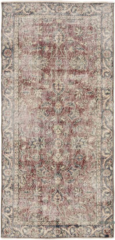 El Dokuma Vintage Halı - 72 cm x 152 cm