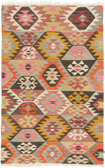 Vintage Tavas Kilim Rug - 3' 2" x 4' 9" (38" x 57")