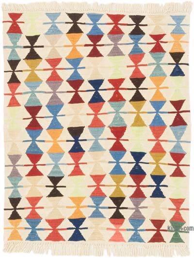 New Handwoven Turkish Kilim Rug - 3' 1" x 3' 10" (37" x 46")