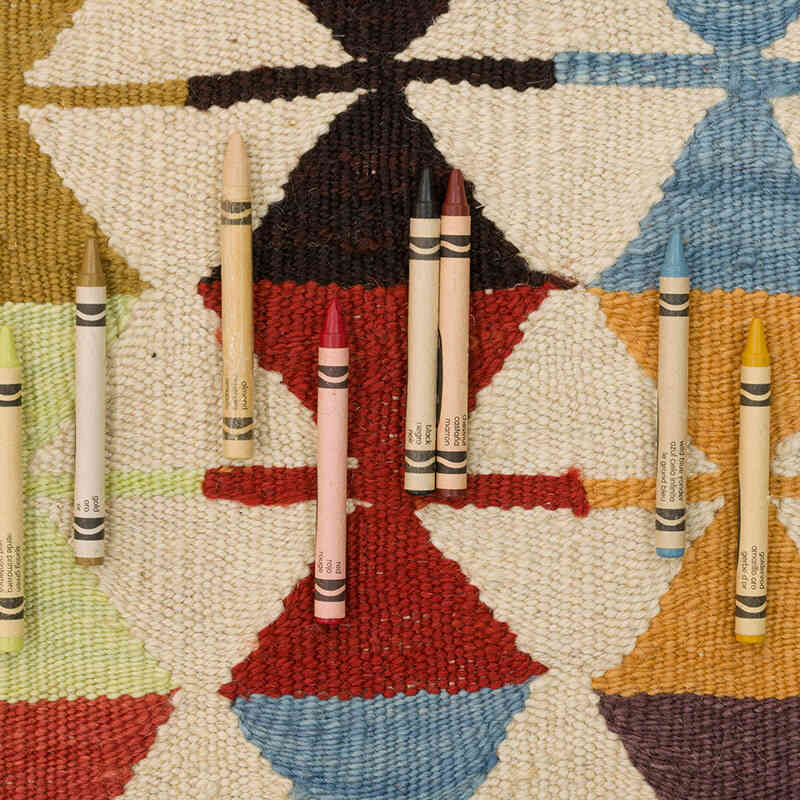 Nueva Alfombra Turca Kilim - 95 cm x 120 cm - K0074112