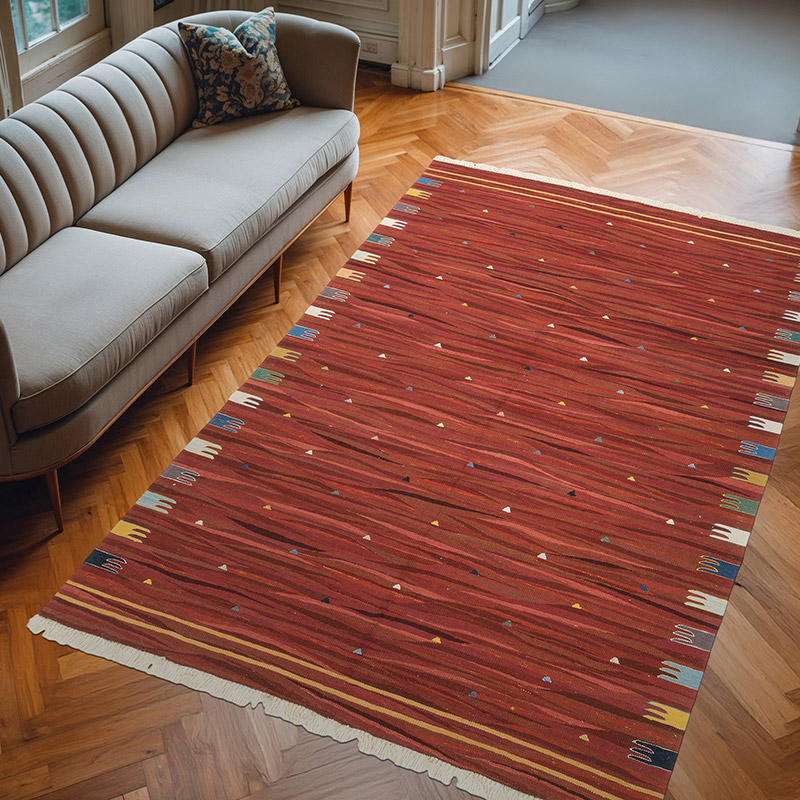 Yeni Kök Boya El Dokuma Kilim - 200 cm x 301 cm - K0074115