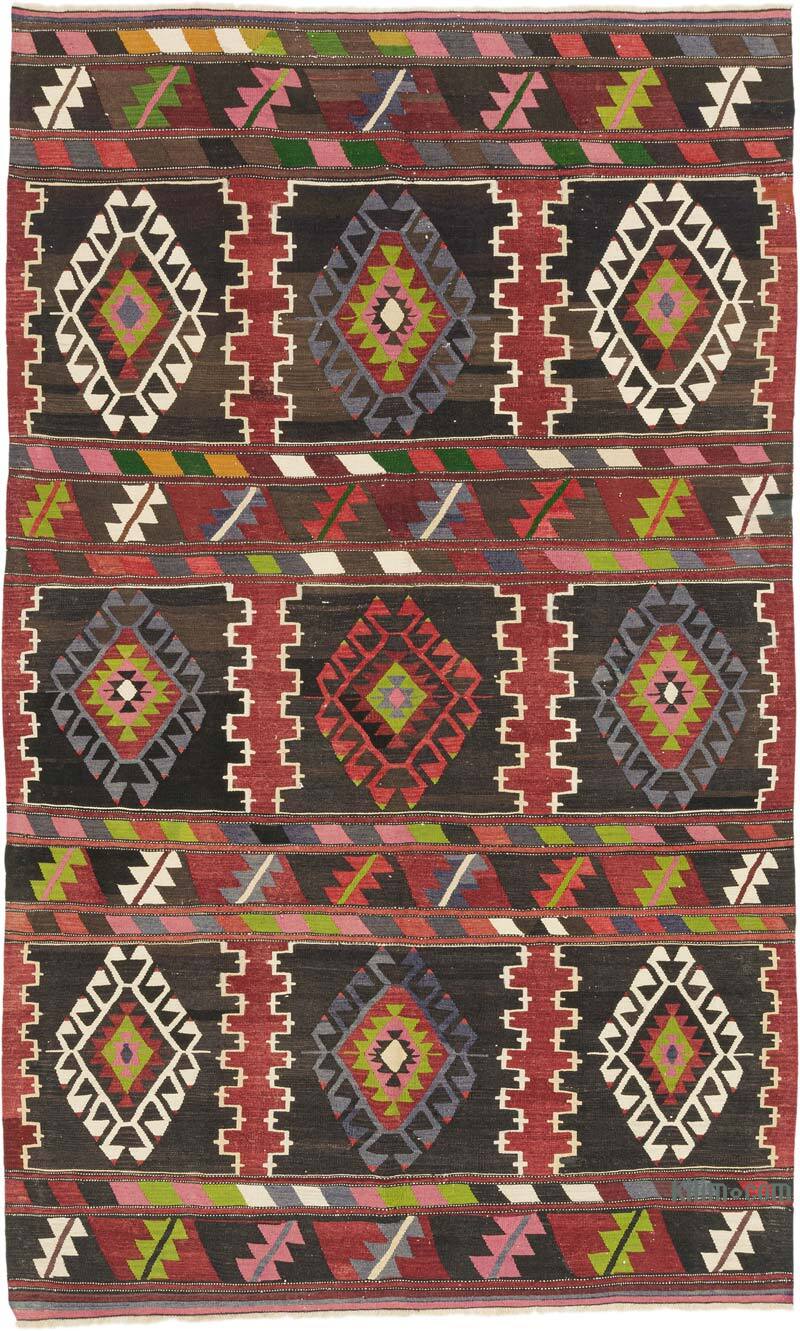 Vintage Karakecili Kilim Rug - 5' 1" x 8' 4" (61" x 100") - K0074123