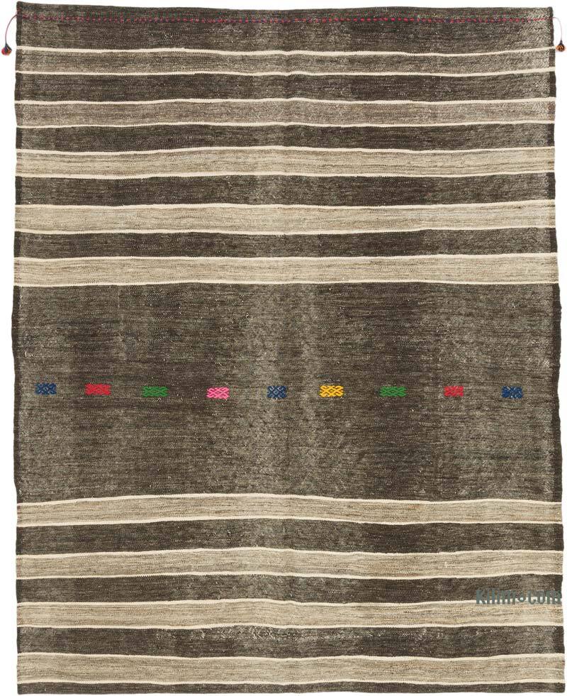 Vintage Anatolian Kilim Rug - 6' 3" x 7' 11" (75" x 95") - K0074125