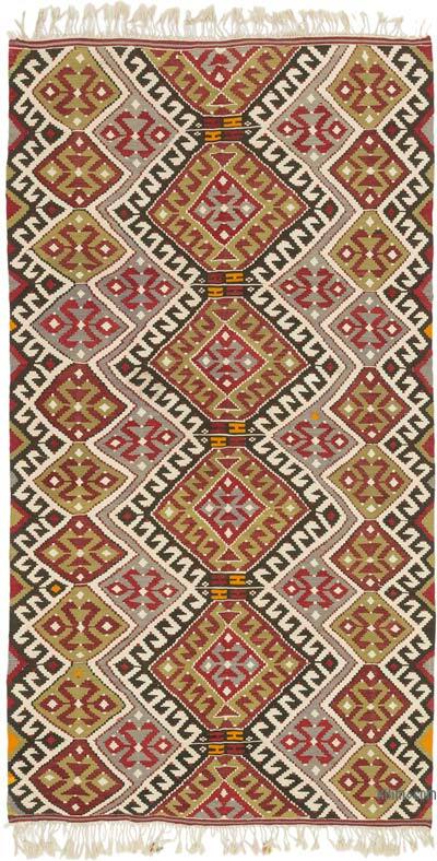 Vintage Antalya Kilim Rug - 5' 8" x 10' 6" (68" x 126")