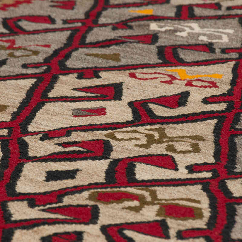 Vintage Hakkari Kilim Rug - 4'  x 9'  (48" x 108") - K0074139