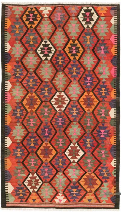 Vintage Bayburt Kilim Rug - 6' 4" x 10' 10" (76" x 130")