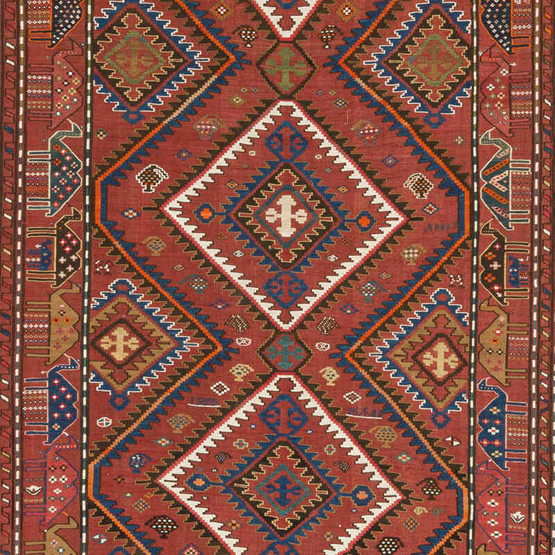 Antique Caucasian Verneh - 5' 10" x 11' 8" (70" x 140") - K0074147