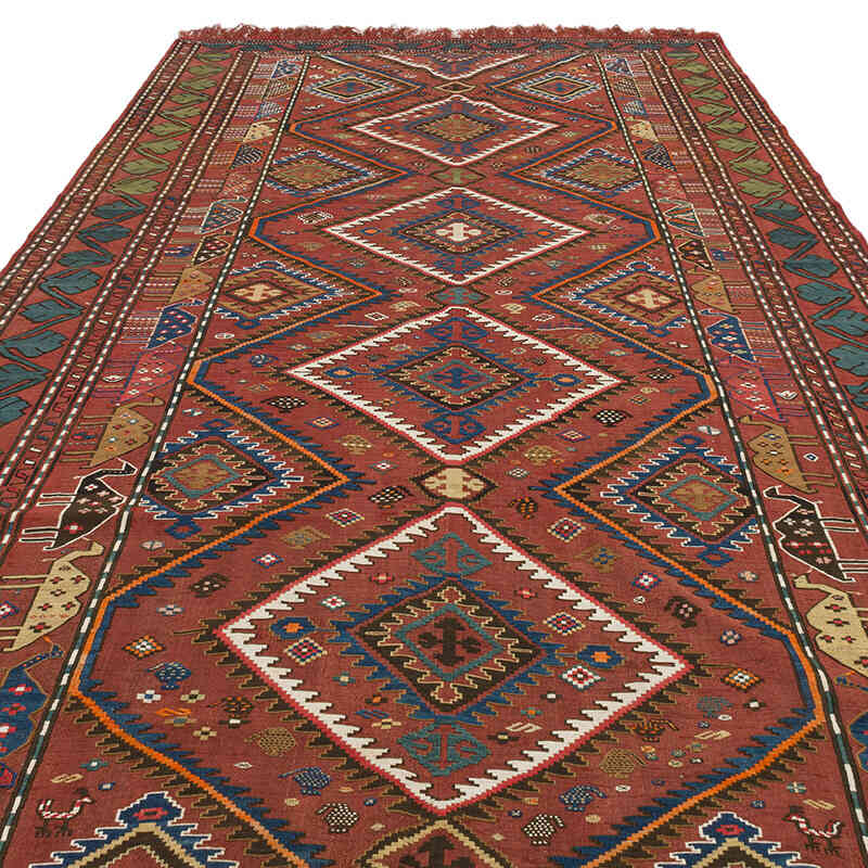 Antique Caucasian Verneh - 5' 10" x 11' 8" (70" x 140") - K0074147