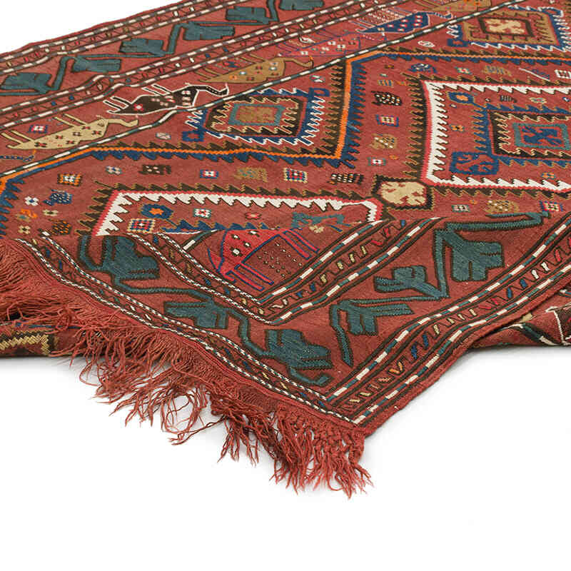 Antique Caucasian Verneh - 5' 10" x 11' 8" (70" x 140") - K0074147