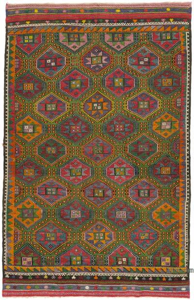 Vintage Anatolian Jijim Rug - 6' 5" x 9' 10" (77" x 118")