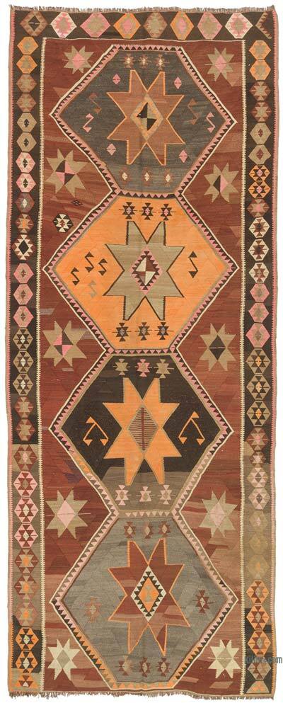 Vintage Kars Kilim Rug - 6' 1" x 15' 3" (73" x 183")