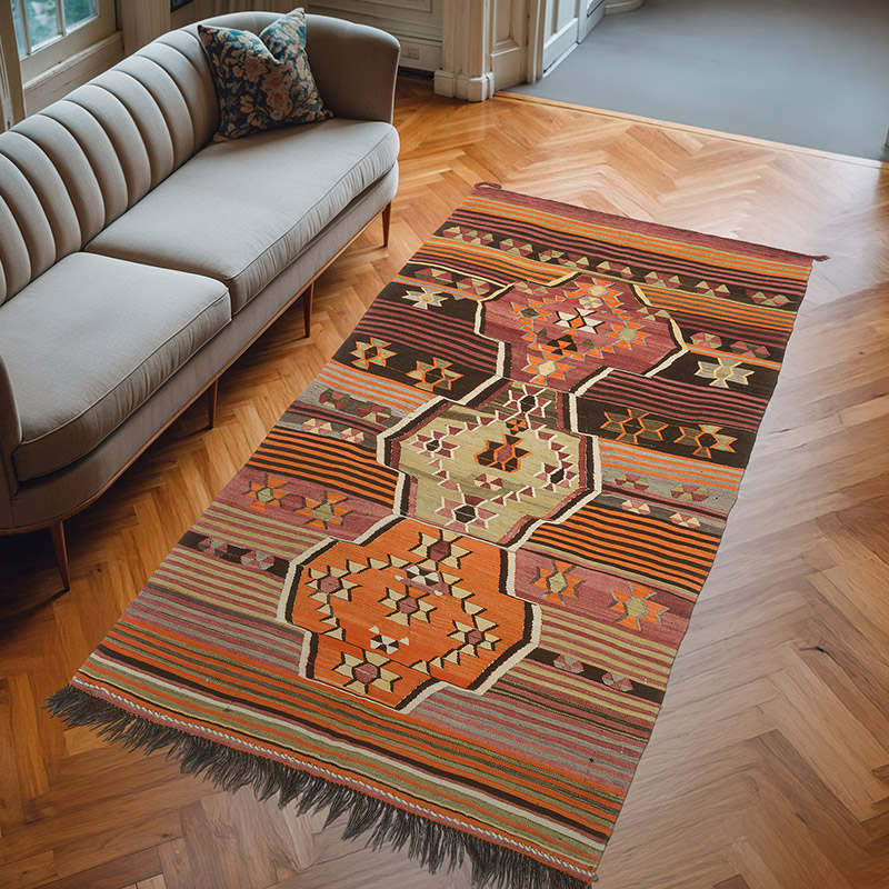Alfombra Vintage Mut Kilim - 157 cm x 300 cm - K0074151