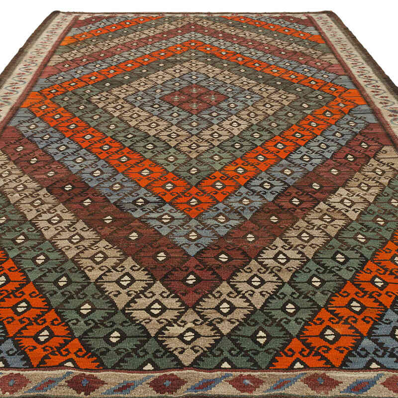 Vintage Bayburt Kilimi - 205 cm x 332 cm - K0074156