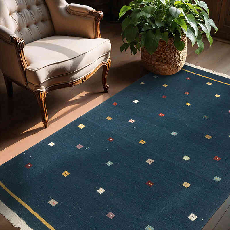 Yeni Kök Boya El Dokuma Kilim - 147 cm x 210 cm - K0074157