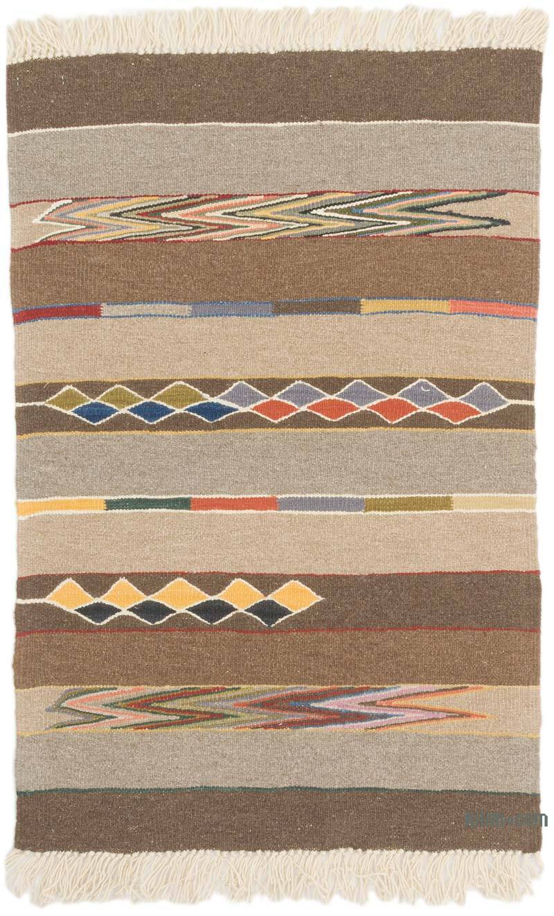 New Handwoven Turkish Kilim Rug - 2' 5" x 3' 7" (29" x 43") - K0074158