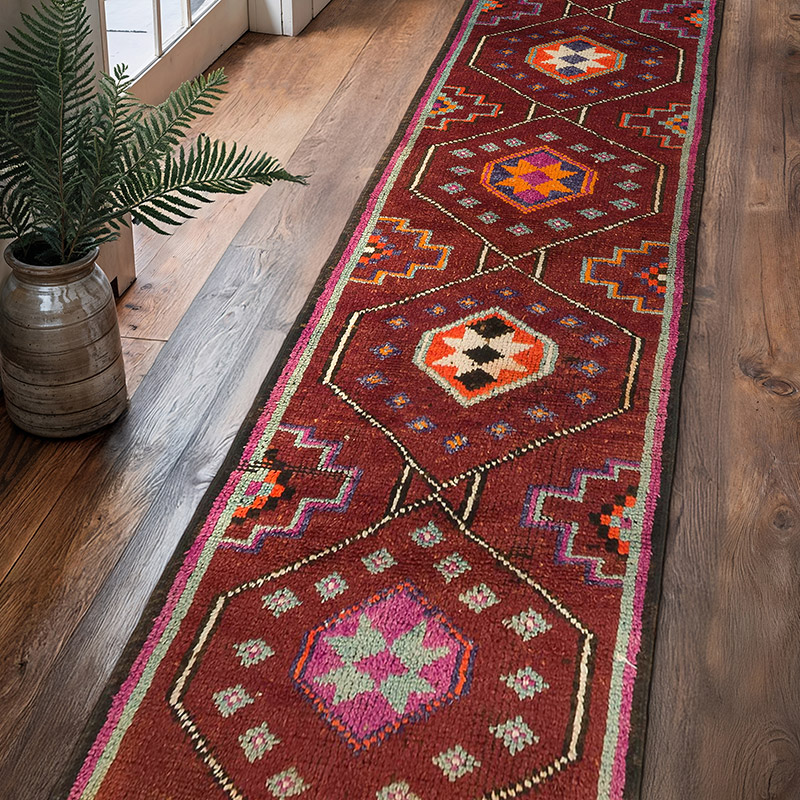 Vintage Anadolu Yolluk - 92 cm x 392 cm - K0074159