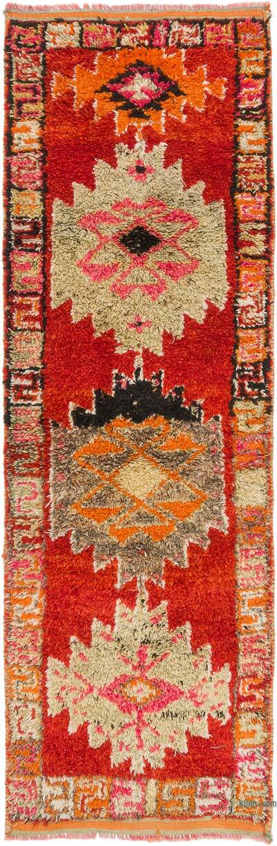 Vintage Tribal Runner Rug - 3' 1" x 9' 8" (37" x 116")