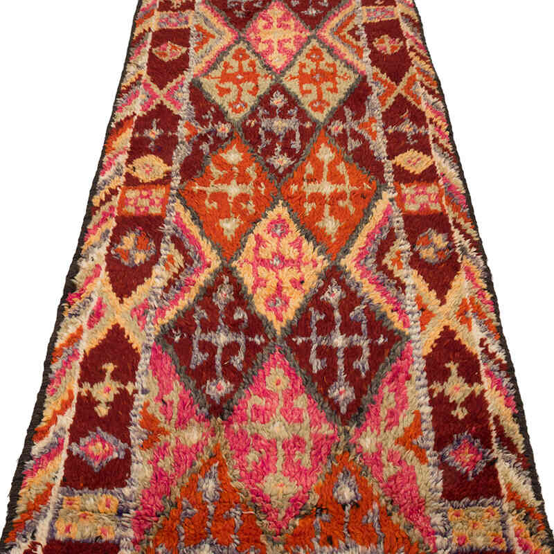 Vintage Tribal Runner Rug - 2' 11" x 11' 9" (35" x 141") - K0074164