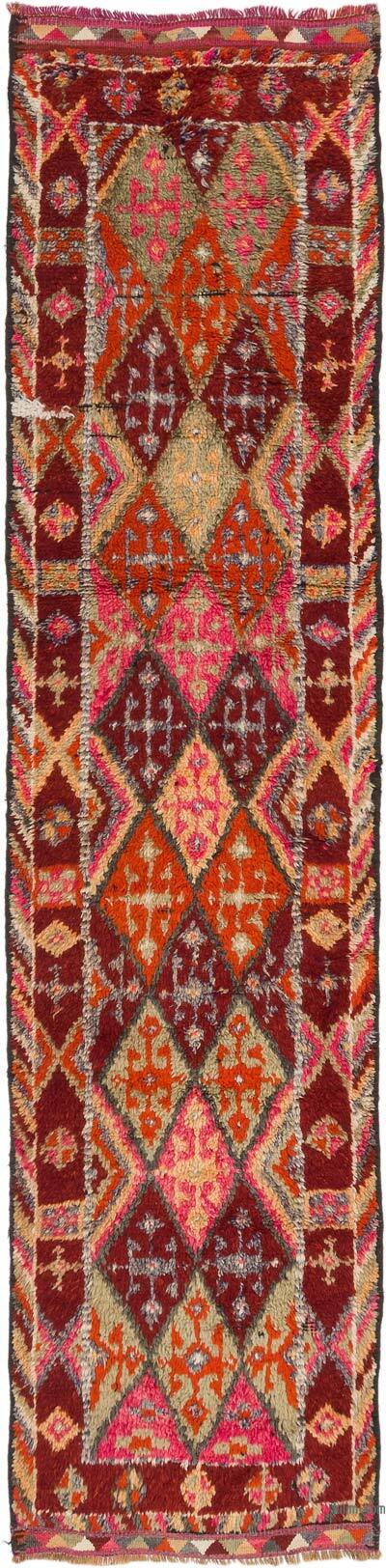 Vintage Tribal Runner Rug - 2' 11" x 11' 9" (35" x 141")