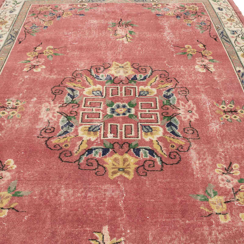 Alfombra Vintage Turca Anudada a Mano - 202 cm x 302 cm - K0074166