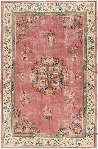 Vintage Turkish Hand-Knotted Rug - 6' 8" x 9' 11" (80" x 119")