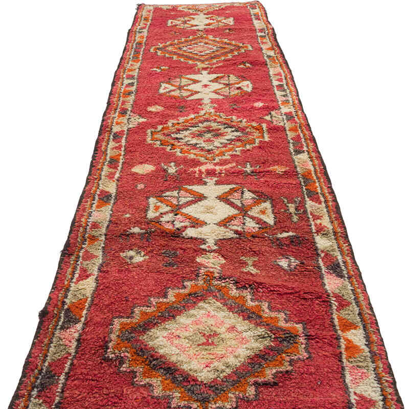 Vintage Tribal Runner Rug - 2' 10" x 11' 10" (34" x 142") - K0074167