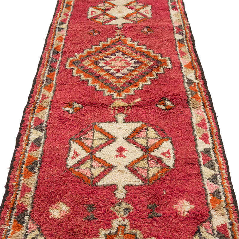 Vintage Tribal Runner Rug - 2' 10" x 11' 10" (34" x 142") - K0074167