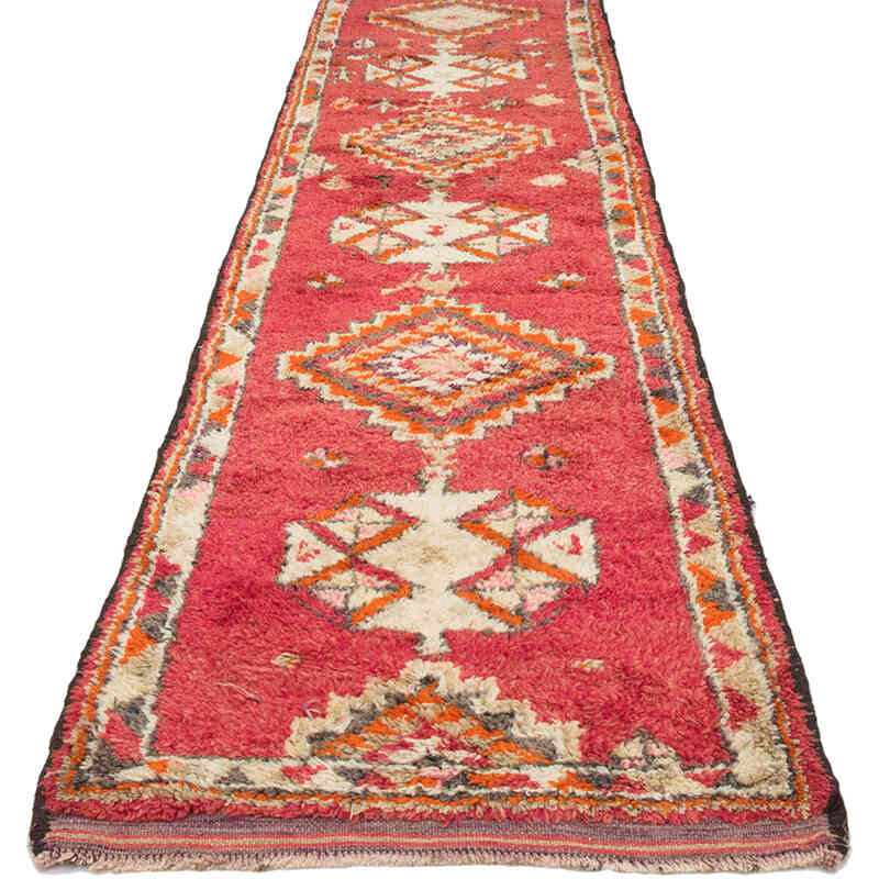Vintage Tribal Runner Rug - 2' 10" x 11' 10" (34" x 142") - K0074167