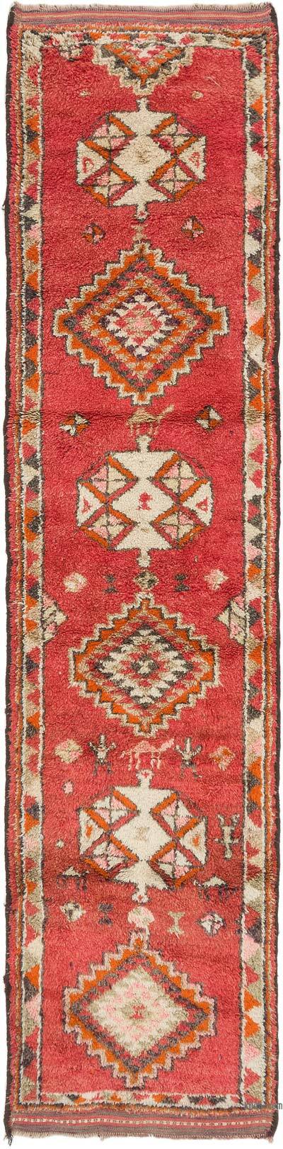 Vintage Tribal Runner Rug - 2' 10" x 11' 10" (34" x 142")