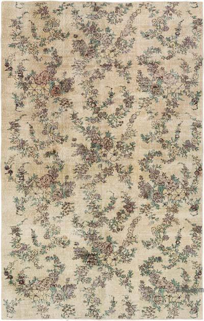 Vintage Turkish Hand-Knotted Rug - 5' 3" x 8'  (63" x 96")