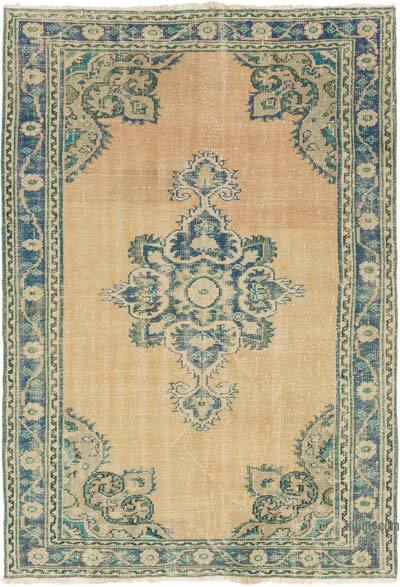 Vintage Turkish Hand-Knotted Rug - 4' 11" x 6' 11" (59" x 83")
