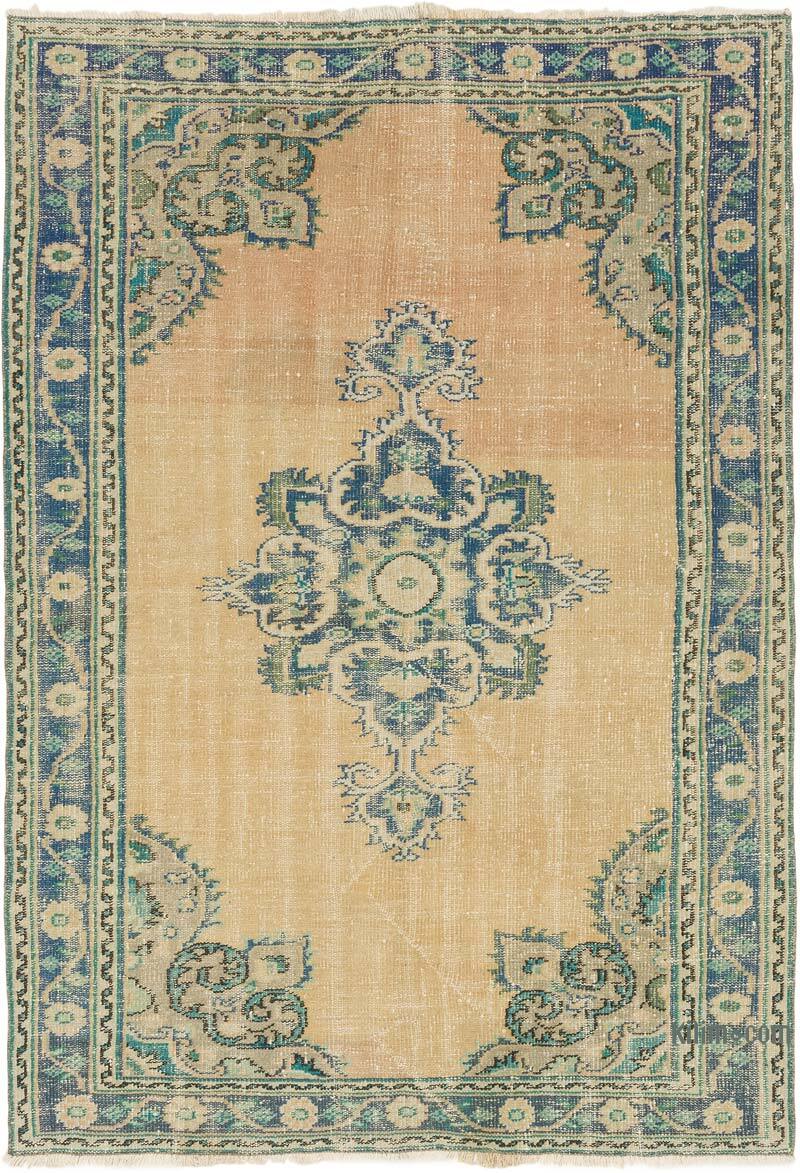 Vintage Turkish Hand-Knotted Rug - 4' 11" x 6' 11" (59" x 83") - K0074170