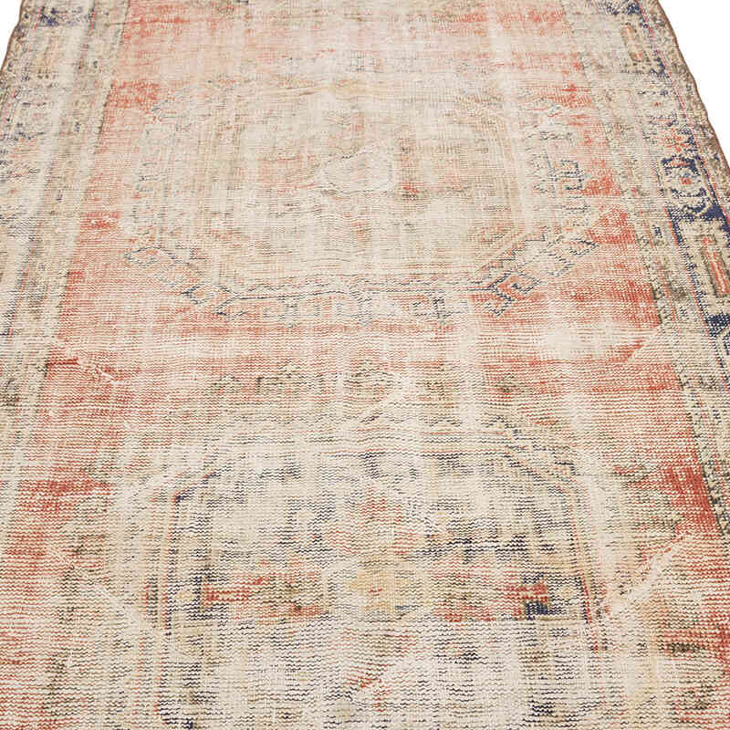 Alfombra Vintage Turca Anudada a Mano - 135 cm x 272 cm - K0074171