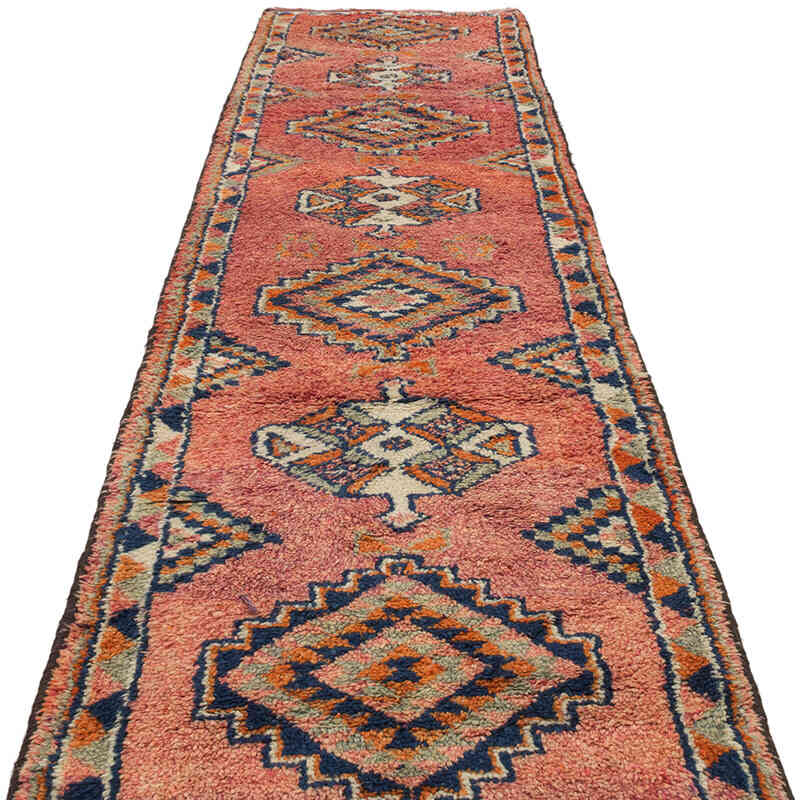 Vintage Tribal Runner Rug - 2' 11" x 11' 9" (35" x 141") - K0074173
