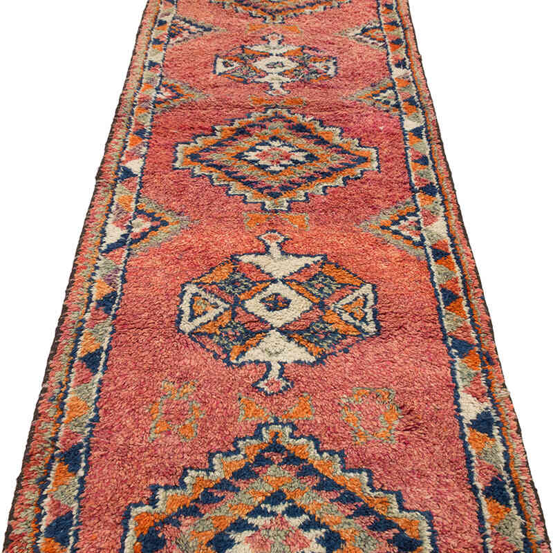 Vintage Tribal Runner Rug - 2' 11" x 11' 9" (35" x 141") - K0074173