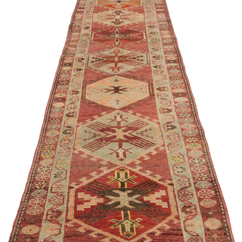 Vintage Tribal Runner Rug - 2' 8" x 13' 5" (32" x 161") - K0074178