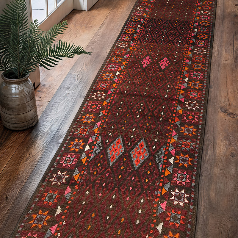 Vintage Anadolu Yolluk - 98 cm x 415 cm - K0074179