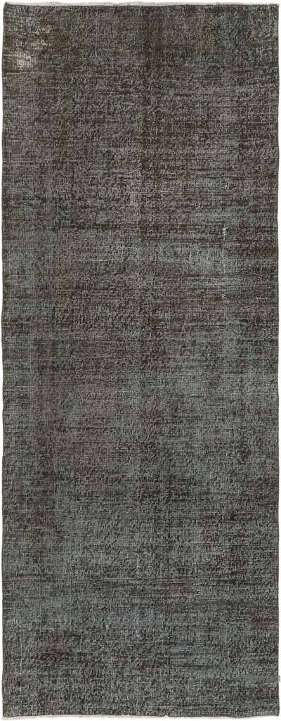 Over-dyed Vintage Hand-Knotted Turkish Runner - 3' 6" x 9' 1" (42" x 109")