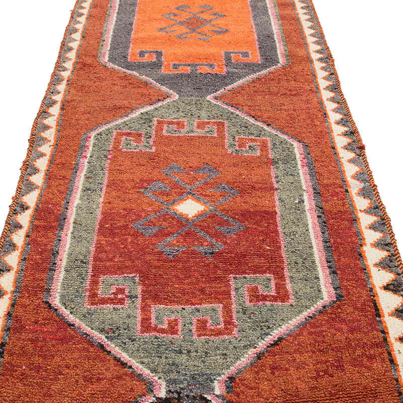 Vintage Tribal Runner Rug - 3' 7" x 12'  (43" x 144") - K0074189