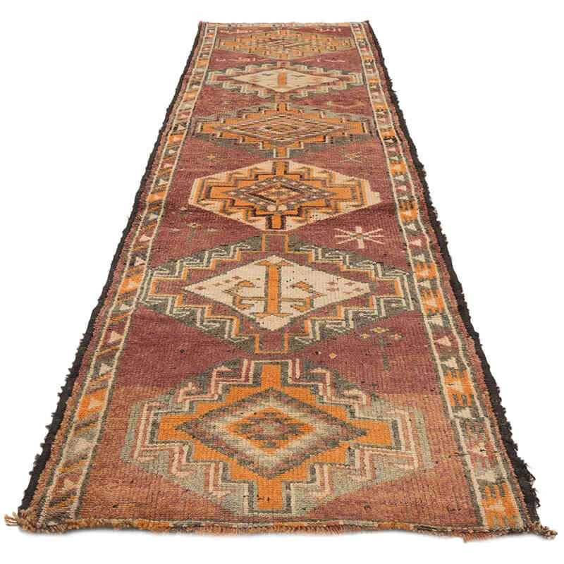 Vintage Tribal Runner Rug - 2' 11" x 10' 10" (35" x 130") - K0074194