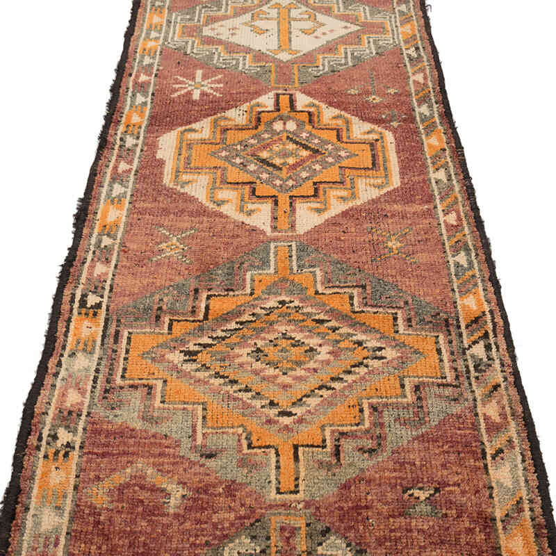 Vintage Tribal Runner Rug - 2' 11" x 10' 10" (35" x 130") - K0074194