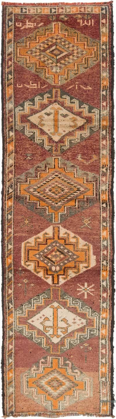Vintage Tribal Runner Rug - 2' 11" x 10' 10" (35" x 130")