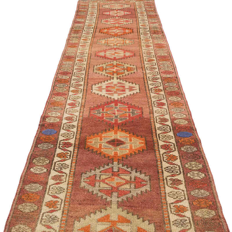 Vintage Tribal Runner Rug - 3' 1" x 13' 11" (37" x 167") - K0074195