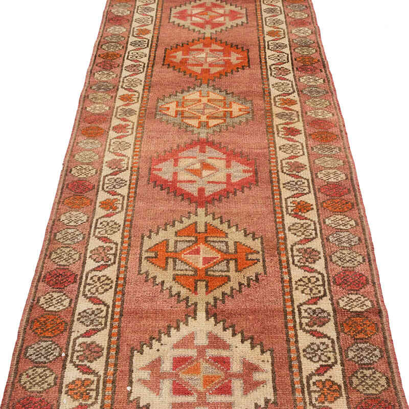 Vintage Tribal Runner Rug - 3' 1" x 13' 11" (37" x 167") - K0074195