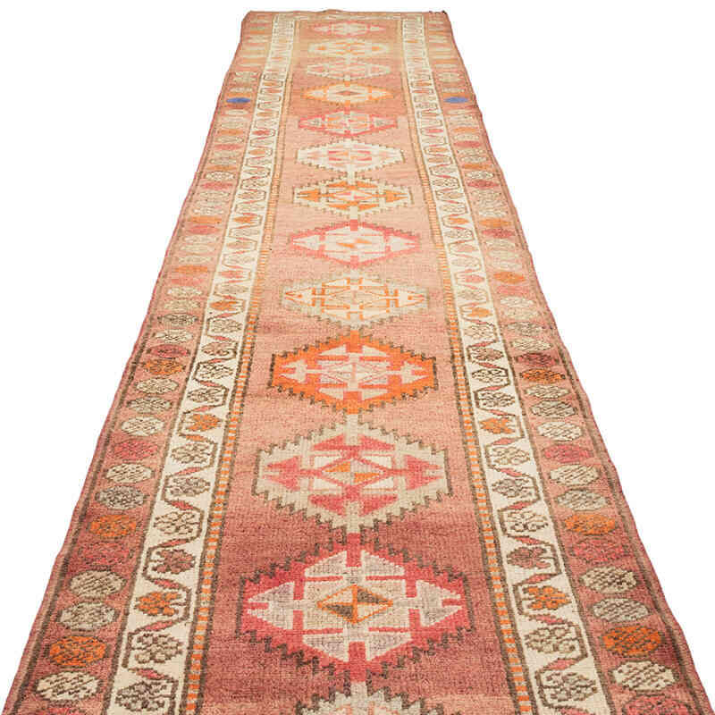 Vintage Tribal Runner Rug - 3' 1" x 13' 11" (37" x 167") - K0074195